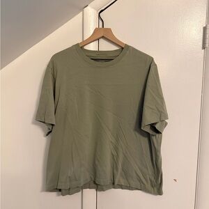 AE Everyday Luxe Relaxed T-Shirt Olive